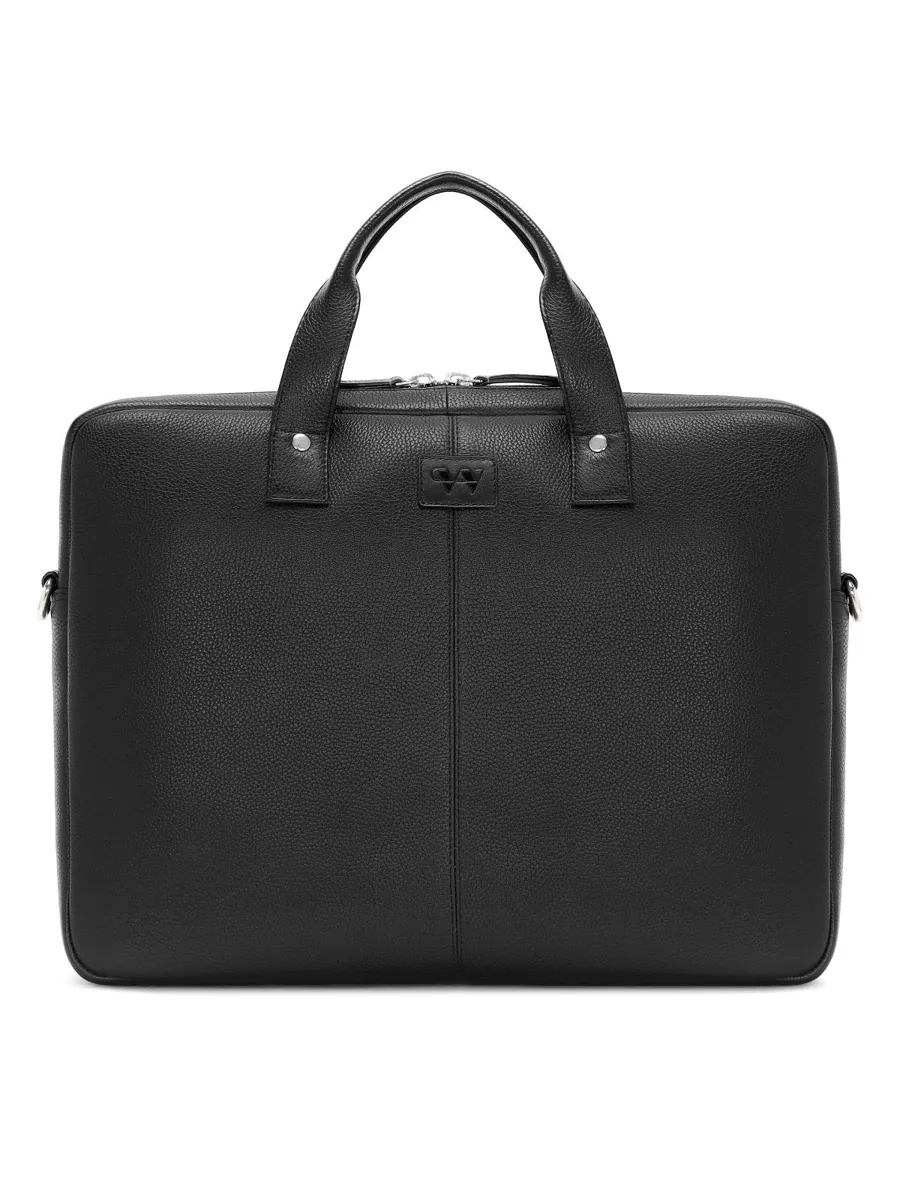 Work bag, Black pebbled leather, style LG-BAG-M-002